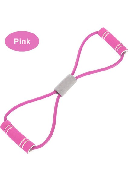 Pembe Tarzı Yoga Pilates Halat Çekme Elastik Kauçuk Döngü Tüp Bandı Fitness Gergi Kemeri Göğüs Genişletici Spor Salonu Egzersiz Eğitimi Ekipmanları (Yurt Dışından)