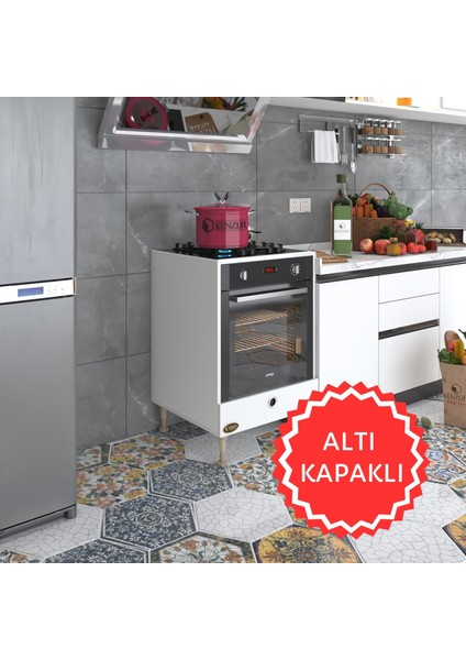 Kenzlife ankastre modülü kabini nobelyum byz fırın ocak dolabı özel boy ayarlı ayaklı kapaklı