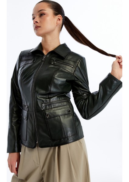 Kadın Hakiki Dericeket modelleri