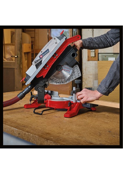 Tablalı Gönye Testere TE-MS 216 T (1500 W, max. 55 mm x 120 mm kesme derinliği/genişliği, Ø 216 mm testere bıçağı, lazer, masa testere fonksiyonu) - 4300335 modelleri