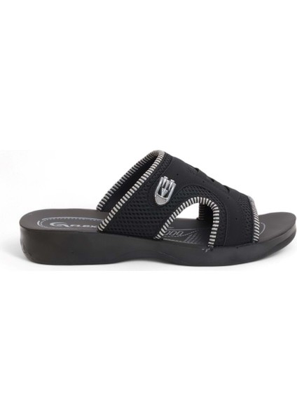 2170-FLEX Soft Fileli Günlük,umre ve Hac Için Uyumlu Erkek Terlik - NKT02170-SIYAH-43