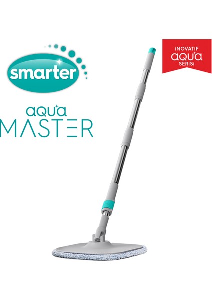 Aqua Master Otomatik Temizlik Seti Sap+Plate+Mop Temiz & Kirli Suyu Ayırma Özelliği Otomatik Temizlik Seti Mop Paspas