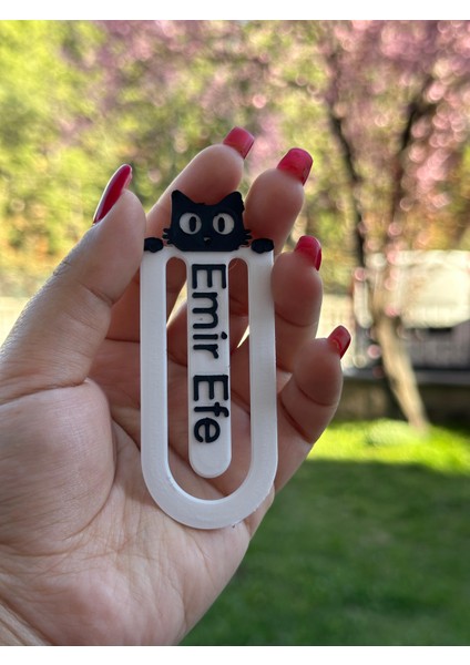Isme Özel Siyah Minik Kedi Kitap Ayracı indirimleri