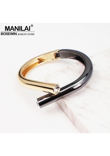 Altın Rengi BL660 Manilai Punk Alaşım Kristal Bilezik Bileklik Kadınlar Için Moda Tasarım Bildirimi Geometrik Manşet Bilezik Takı Karışık Renk (Yurt Dışından) fiyatları