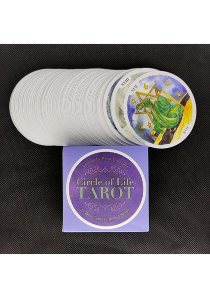 78 Adet TX207 Tarzı Yeni Stil Yaşam Çemberi Tarot Kartları Pdf Rehberlik Güverte Kehanet Eğlence Parti Masa Oyunu (Yurt Dışından) fırsatları