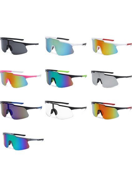 No.10 Tarzı UV400 Güneş Gözlüğü Moda Güneşlik Rüzgar Geçirmez Polarize Doğa Sporları Binme Gözlükleri Kaplamalı Seyahat Unisex (Yurt Dışından) modelleri