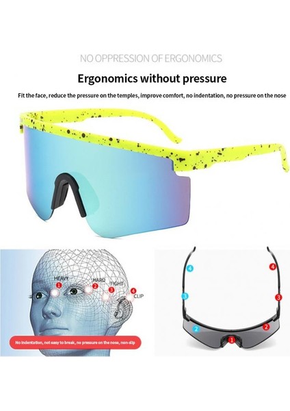 No.10 Tarzı UV400 Güneş Gözlüğü Moda Güneşlik Rüzgar Geçirmez Polarize Doğa Sporları Binme Gözlükleri Kaplamalı Seyahat Unisex (Yurt Dışından) fırsatları