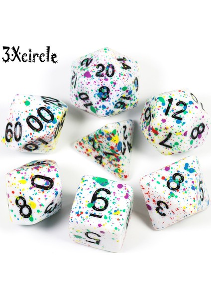 Kırmızı Stil Mürekkep Püskürtmeli ve Çokyüzlü Trpg Dnd Oyunu Opak D4-D20 Çok Taraflı Zar Aile Partisi Yetişkinler Için Komik Masa Zarları Oyunları (Yurt Dışından) fırsatları