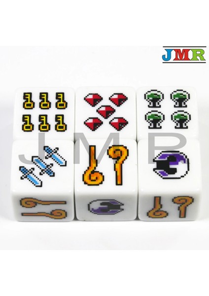 No.5 Tarzı 18MM Dijital D6 Zar Seti ve Poker Kart Oyunu Için Plastded Küpeğitim Kumar, Masa Oyunu (Yurt Dışından)