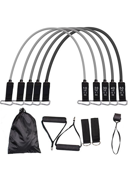 100LBS Renkli Set Stili 150 Lb Fitness Direnç Bandı Gri Gradyan Lastik Bant Elastik Bant Yükseltme Eğitim Kemeri Seti Pilates Fitness Ekipmanları Ev (Yurt Dışından) modelleri
