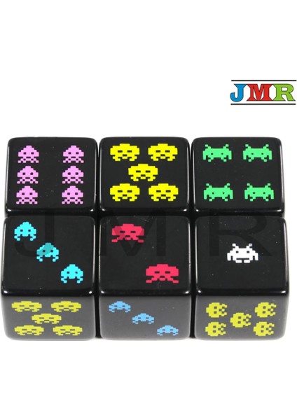 No.4 Tarzı 18MM Dijital D6 Zar Seti ve Poker Kart Oyunu Için Plastded Küpeğitim Kumar, Masa Oyunu (Yurt Dışından)