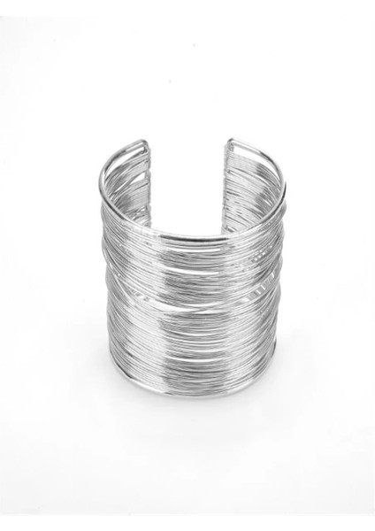 Altın Rengi 54-56MM Altın Plaka Kişilik Lüks Ağır Metal Yüksek Kaliteli Tel Bilezik Yüksek Dereceli Alaşım Takı Aksesuarları Kadın Için (Yurt Dışından) modelleri