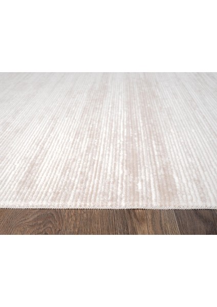 Armony AR006A Bej Halı Modern Desenli Akrilik Pamuk Taban Tozu Az Salon Halısı Yatak Odası Koridor