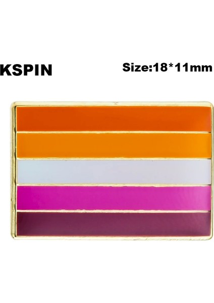 XY0847 Güneş Seti Rozeti Ruj Pin Gurur Bayrağı Broş Pride Kalp Şekilli Bayrak Yaka Pin Rozeti Hediye (Yurt Dışından) fırsatları