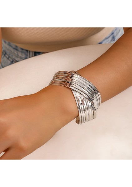 Gümüş Renk Yüksek Kaliteli Goth Çapraz Geniş Açık Manşet Bileklik Kadınlar Için Bildirimi Ağır Metal Kol Bilezik Pulseras Grunge Takı Steampunk Erkekler (Yurt Dışından) fırsatları