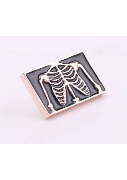 XZ477 1 Adet Yaratıcılık Iskelet Broş Organ Tıbbi Emaye Pin Takı Metal Rozet Pin Elbise Ceket Aksesuarları Doktorlar ve Hemşireler Için (Yurt Dışından)