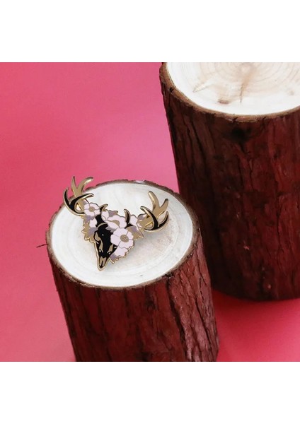 02 Hayvan Kafa Kafatasları Emaye Pin Tilki Kurt Karga Kedi Unicorn Geyik Kafatası Broş Iskelet Sanat Rozeti Dekorasyon Festivali Takı (Yurt Dışından) modelleri