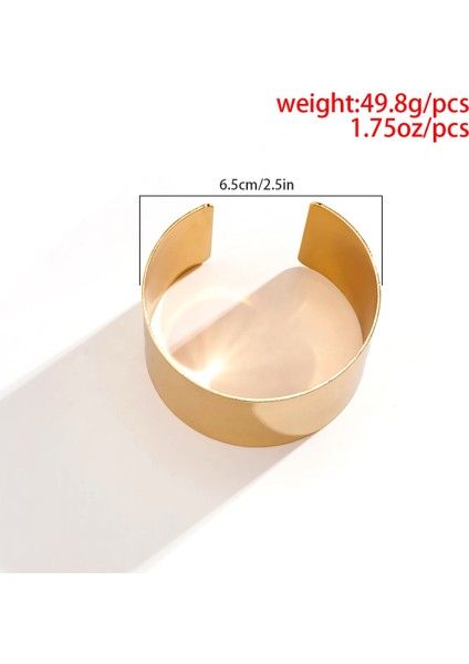 Parlak Gümüş 6 Abartılı Büyük Ağır Metal Parlak Açık Bilezik Kadın Punk Büyük C Şekli Çingene Geniş Manşet Kol Bandı Kol Bilezik Takı Steampunk (Yurt Dışından) indirimleri