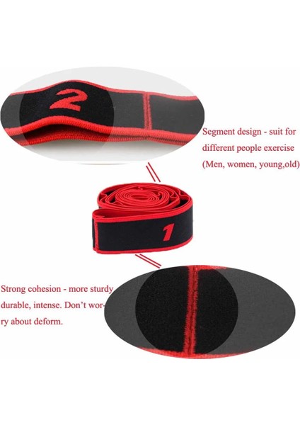 Kırmızı Stil Latin Dansı Elastik Streç Kemer Egzersiz Çekme Kayışı Yetişkinler Çocuklar Için Yoga Fitness Direnç Bandı Unisex Bale, Pilates, Jimnastik (Yurt Dışından) fırsatları