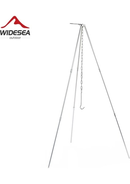 Yangın Için Widesea Kamp Tripod Asılı Pot Açık Kamp Ateşi Tencere Tencere Izgarası (Yurt Dışından)
