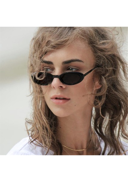 B-9 Stili Kadınlar Için Retro Güneş Gözlüğü Oval Polarize UV400 Vintage Gözlük Basit Moda Shades Dağcılık Balıkçılık Aksesuar (Yurt Dışından)