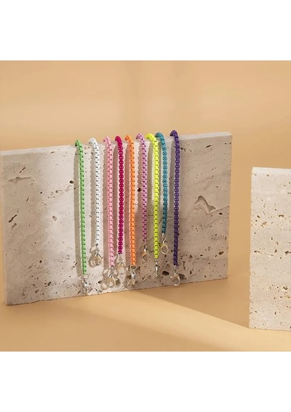 Demir Mavi 2022 Yeni Şeker Renk Halhal Kadınlar Için Kişiselleştirilmiş Yaz Bacak Zinciri Ayak Bilezik Bacak Üzerinde Ayak Bileği Kayışı Boho Takı Trendy (Yurt Dışından) fırsatları