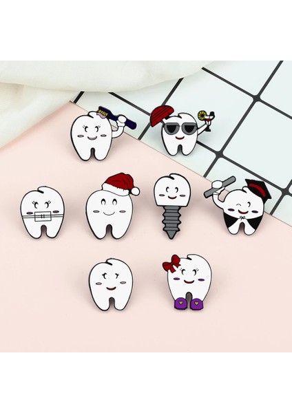 Yürüyüş Gezisi 3-8 Adet/takım Kalp Organ Emaye Pin Karikatür Diş Diş Fırçası Punk Iskelet Paten Kaz Broş Bekar Şapka Açık Yürüyüş Rozetleri (Yurt Dışından) indirimleri