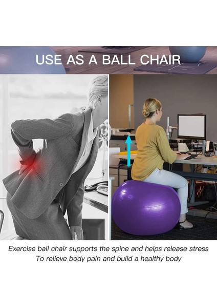 Pembe 45CM Tarzı cm Patlamaya ve Kaymaya Karşı Dayanıklı Egzersiz Topu Kalınlaştırılmış Patlamaya Dayanıklı Hızlı Pompalı Yoga Fitness Doğum Topu (Yurt Dışından) fırsatları