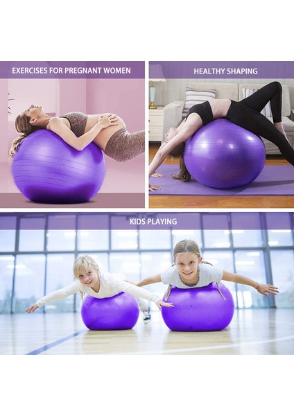 Pembe 45CM Tarzı cm Patlamaya ve Kaymaya Karşı Dayanıklı Egzersiz Topu Kalınlaştırılmış Patlamaya Dayanıklı Hızlı Pompalı Yoga Fitness Doğum Topu (Yurt Dışından) indirimleri