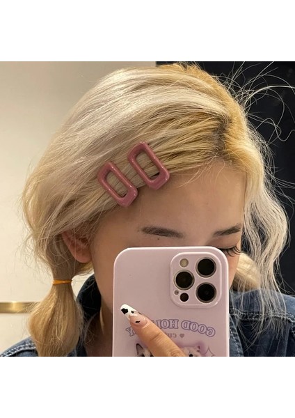 Bir 2 Adet/takım Tatlı Kare Şeker Renk Saç Klipleri Güzel Küçük Firkete Basit Saç Aksesuarları Moda Takı Hediye Kadınlar Kızlar Için (Yurt Dışından) modelleri