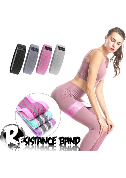 Örgü Çanta Stili Yeni Dayanıklı Kalça Daire Bandı Yoga Kaymaz Spor Salonu Fitness Lastik Bant Egzersiz Örgülü Elastik Bant Kalça Kaldırma Direnç Bandı (Yurt Dışından) fiyatları