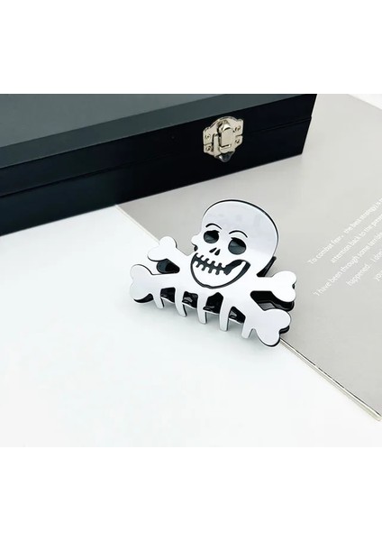 Stil 8 Gotik Kırmızı Iskelet Korku Maskesi Saç Pençeleri Kadınlar Kız Için Benzersiz Cadılar Bayramı Headdress Huanzhi 2023 Yeni Y2K Takı Hediye (Yurt Dışından)