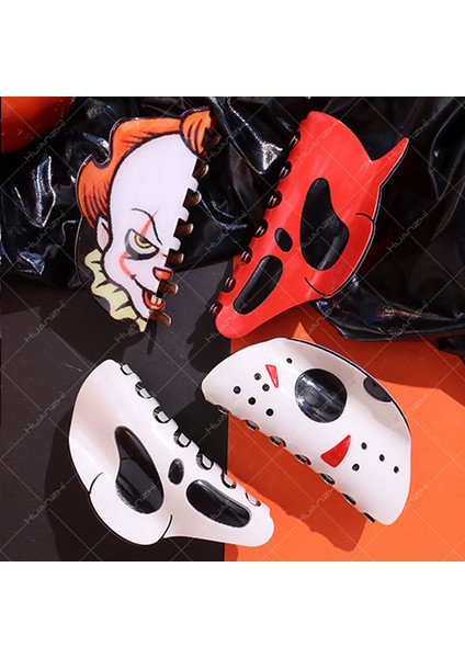 Stil 8 Gotik Kırmızı Iskelet Korku Maskesi Saç Pençeleri Kadınlar Kız Için Benzersiz Cadılar Bayramı Headdress Huanzhi 2023 Yeni Y2K Takı Hediye (Yurt Dışından) fiyatları