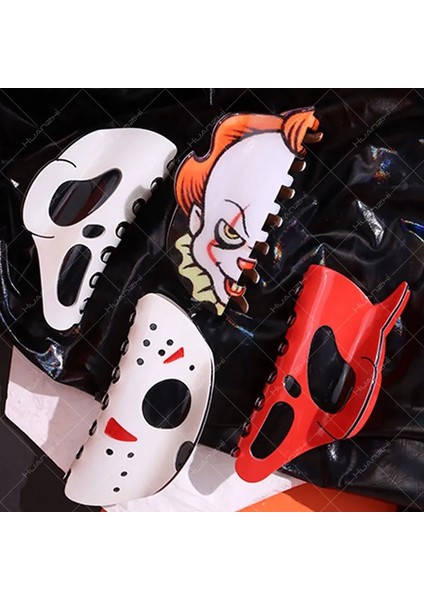 Stil 8 Gotik Kırmızı Iskelet Korku Maskesi Saç Pençeleri Kadınlar Kız Için Benzersiz Cadılar Bayramı Headdress Huanzhi 2023 Yeni Y2K Takı Hediye (Yurt Dışından) modelleri