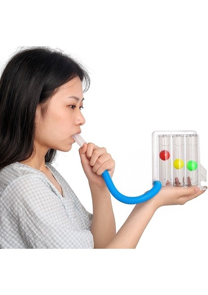 Sarı Stil 3 Top Solunum Egzersizi Akciğer Fonksiyon Geliştirme Eğitmeni Solunum Spirometrisi Nefes Ölçüm Sistemi (Yurt Dışından) fiyatları