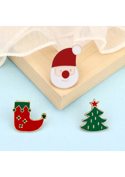 Şeker Yaratıcı Karikatür Noel Broşlar Iğneler Sevimli Noel Baba Ağacı Jingle Bells Çorap Donuts Şeker Emaye Pin Rozetleri Broş (Yurt Dışından) indirimleri