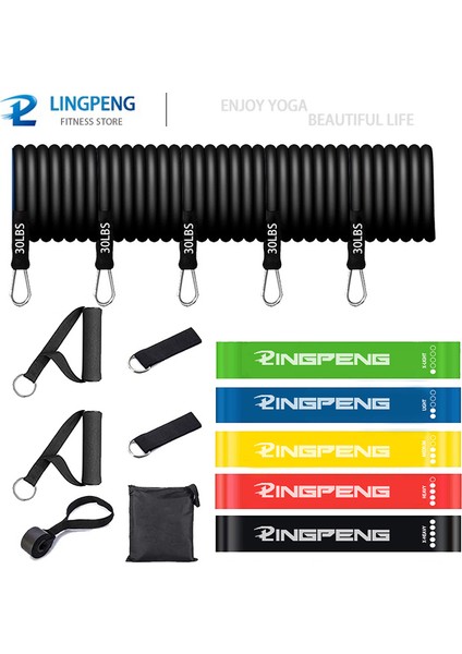 16 Parça Erkek Plus Takım Tarzı Direnç Bandı Seti 150 Lbs Egzersiz Bandece Spor Takım Elbise, Ev Açık Hava Egzersizleri Için Ağır Hizmet Koruyucu Naylon Kumaş ile (Yurt Dışından)