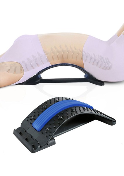 Stil 2 Mor Stil Multi-Level Adjustable Back Massager Stretcher Lumbar Spine Support Corrector Neck Stretch Tools Massage Relaxation (Yurt Dışından) modelleri
