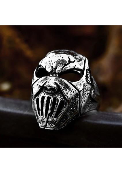 Stil G 12 Gotik Vintage Kafatası Maskesi Yüzük Erkek Erkek Benzersiz Hip Hop Paslanmaz Çelik Iskelet Yüzükler Biker Muska Takı Hediye Dropshipping (Yurt Dışından)
