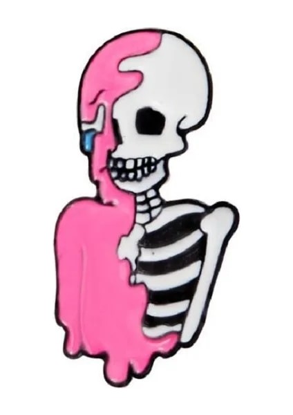 XZ226 Karikatür Eğlenceli Pizza Saç Kafatası Emaye Pimleri Punk Iskelet Düğme Rozetleri Moda Takı Arkadaşlar Için Sırt Çantası Gömlek Aksesuarları (Yurt Dışından)