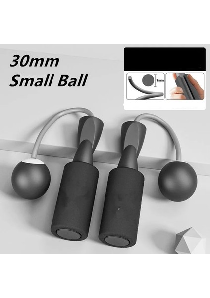 30 mm Siyah Stil 75MM Ağırlık Atlama Ipi Evde Egzersiz Antrenör Top Atlama Ipi Spor Atlama Ipi Fitnes Boks Topu Ip Atlama Ipi (Yurt Dışından)