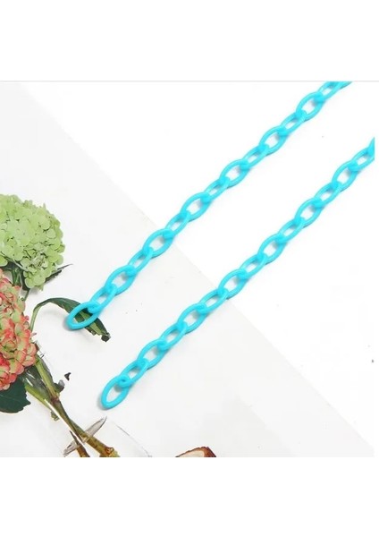 Stil 7 4 Adet Şeker Renkli Akrilik Zincir Takı Malzemesi Diy El Yapımı Yaratıcı Maske Anahtar Kolye Aksesuarları (Yurt Dışından)