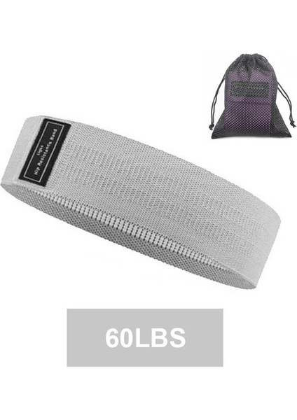 Gri--60 Lbs Tarzı Spor Salonu Egzersizi Fitness Kalça Döngüsü Direnç Bantları Kaymaz Squats Genişletici Mukavemet Lastik Bantlar Yoga Eğitimi Örgülü Elastik Bant (Yurt Dışından)
