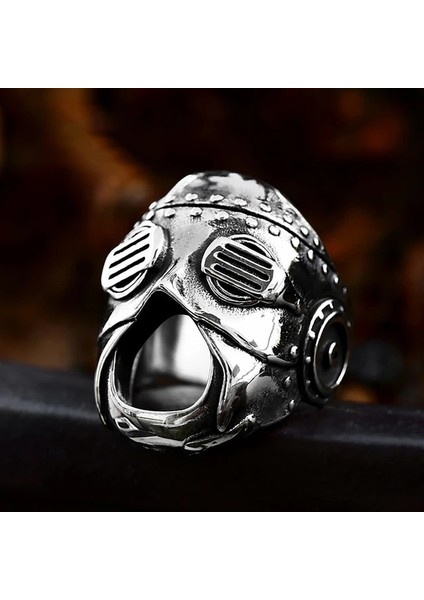 Stil A 11 Gotik Vintage Kafatası Maskesi Yüzük Erkekler Erkekler Için Benzersiz Hip Hop Paslanmaz Çelik Iskelet Yüzükler Biker Muska Takı Hediye Dropshipping (Yurt Dışından)
