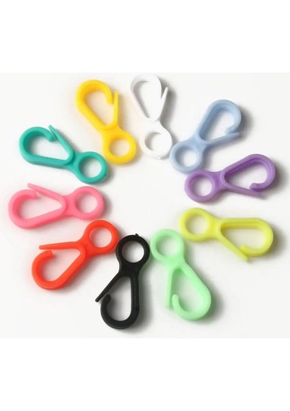 Beyaz 100 Adet 50 Adet/grup 33MM Şeker Renk Akrilik Istakoz Klipsler Kanca Daire Anahtarlık Diy Maske Zinciri Kordon Takı Yapımı Aksesuarları (Yurt Dışından) fırsatları