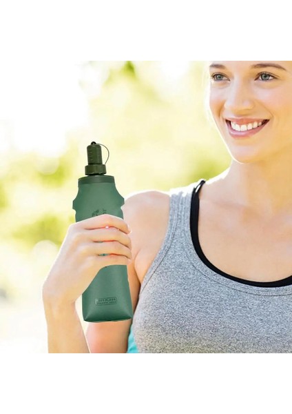 Mavi 250ML Stili ml Soft Flask Katlanır Su Şişesi Tpu Açık Hava Koşu Nemlendirme Paketi Bel Çantası Yelek Spor Su Şişesi (Yurt Dışından) fırsatları