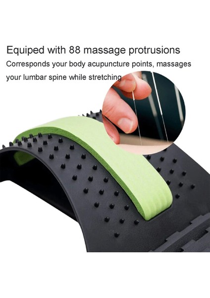 No.10 Tarzı Back Massager Stretcher Multi-Level Adjustable Neck Stretch Fitness Lumbar Cervical Spine Support Equipment (Yurt Dışından) fırsatları