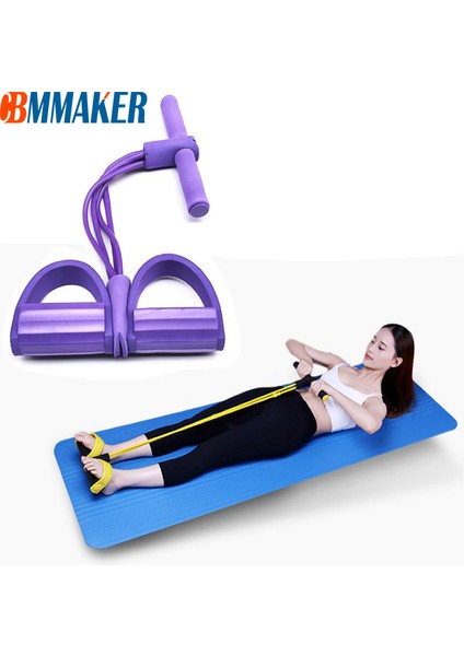 Yeşil Stil Gerginlik Halatı 4 Tüp Çektirme Pedalı Ayak Bileği Karın Egzersiz Aleti Spor Elastik Oturmak Çekme Halatı Spor Eğitimi Spor Salonu Ekipmanları Ev Için (Yurt Dışından) fiyatları