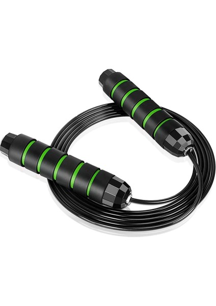 Yeşil Stil Atlama Ipi Dolaşmayan Hızlı Hızlı Atlama Ipi Kablosu Bilyalı Rulmanlı Çelik Ip Atlama Ipi Gym Fitness Ev Egzersizi Ince Vücut (Yurt Dışından)