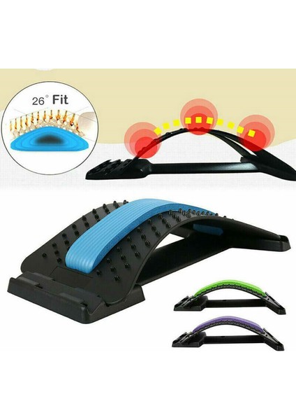 Siyah Stil Sırt Desteği Sedyesi Ergonomik Tasarım Sırt Eğitmeni Duruş Düzeltici Omurga Sedyesi Masajı Bel Ağrısını Giderme (Yurt Dışından) indirimleri